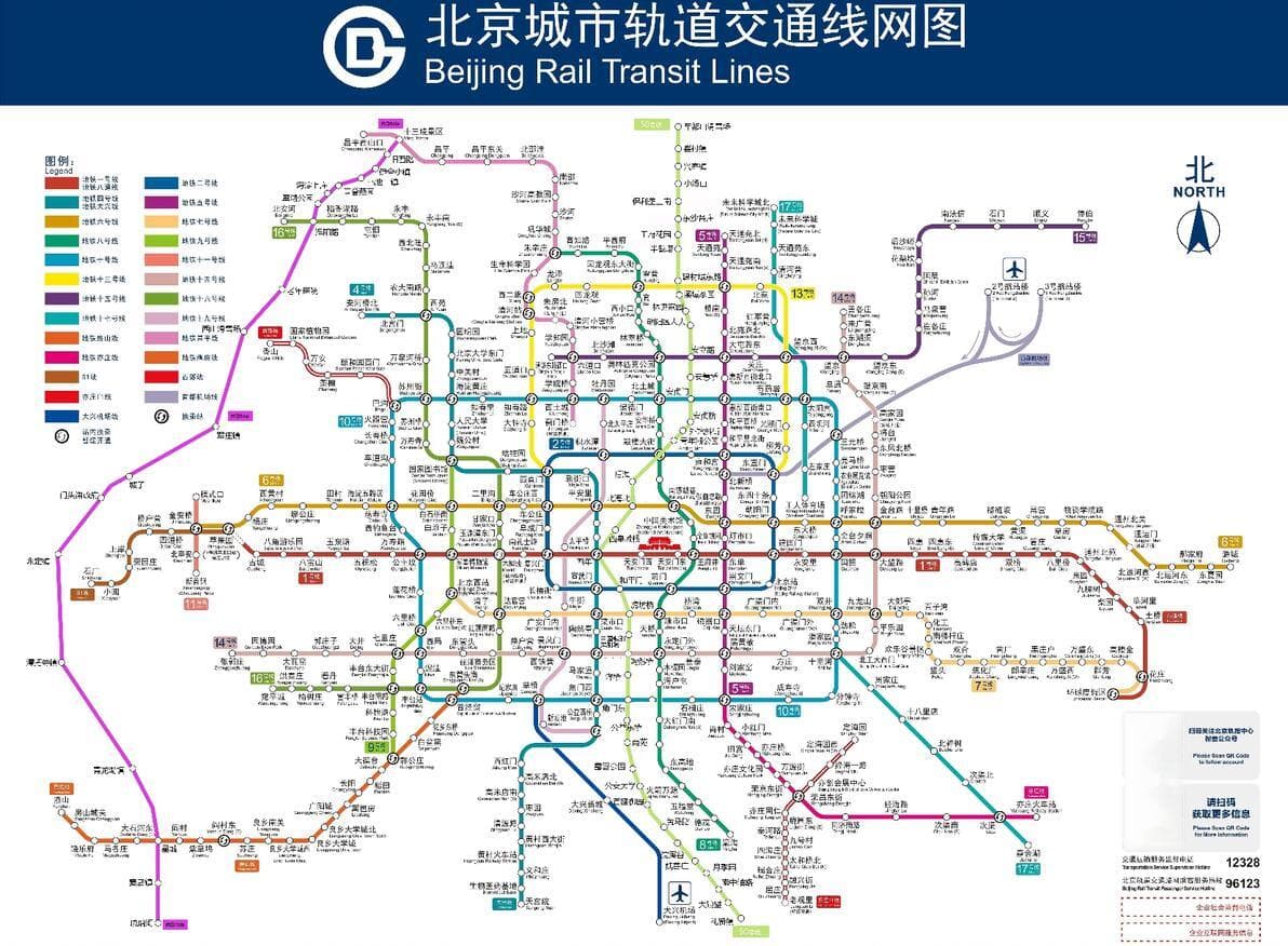 北京地铁50号线规划出炉：全长92公里，贯穿南北分五期建设
