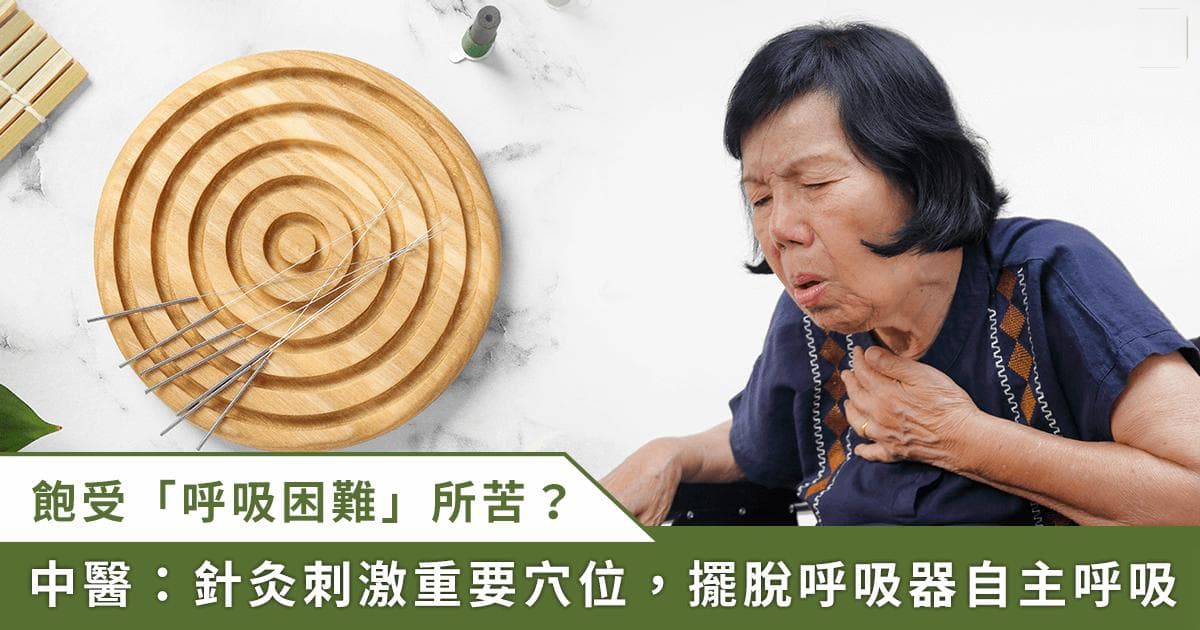 增加呼吸肌力量、改善肺部功能！中醫針灸輔助重症患者脫離呼吸器恢復自主呼吸