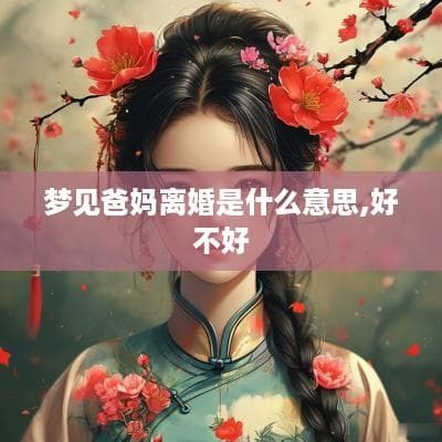 梦见爸妈离婚是什么意思，好不好