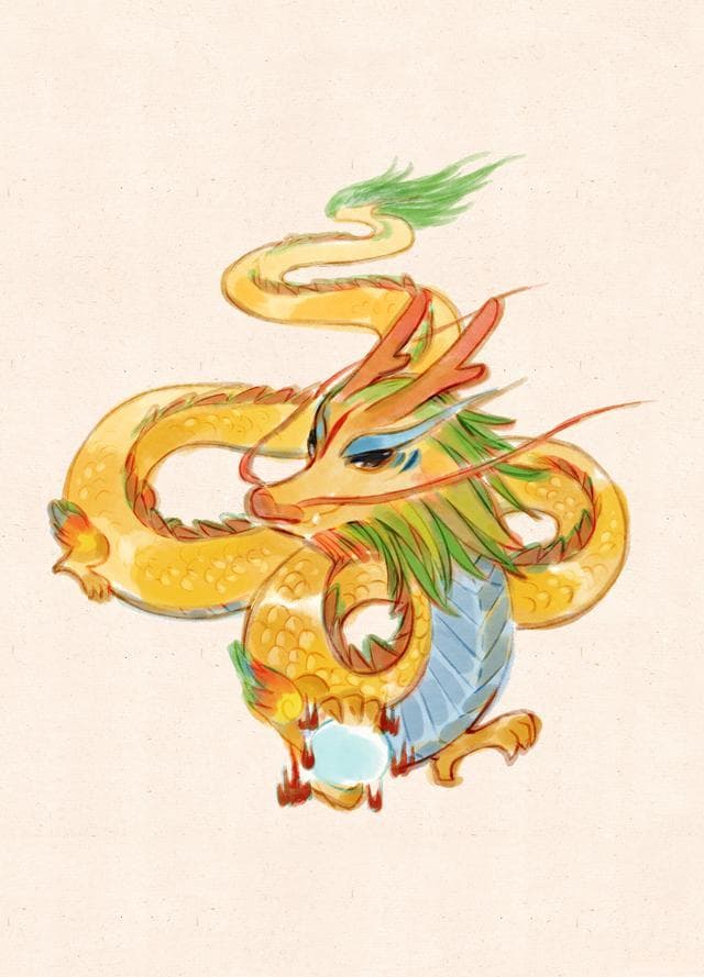 龙身鸟首的应龙：神话传说中的战神与治水英雄