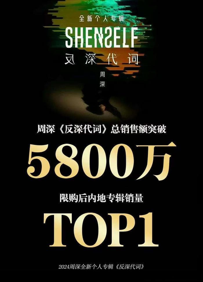 周深新专辑创历史 IFPI全球榜唯一华语歌手 史上第一位内地歌手
