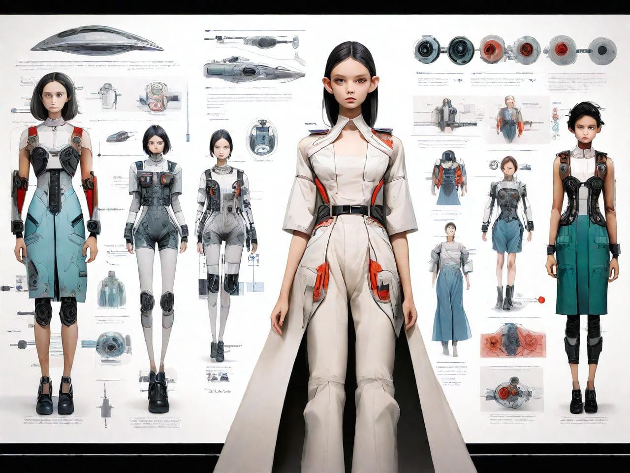 未来时尚的奇思妙想：科技类服装设计师展板