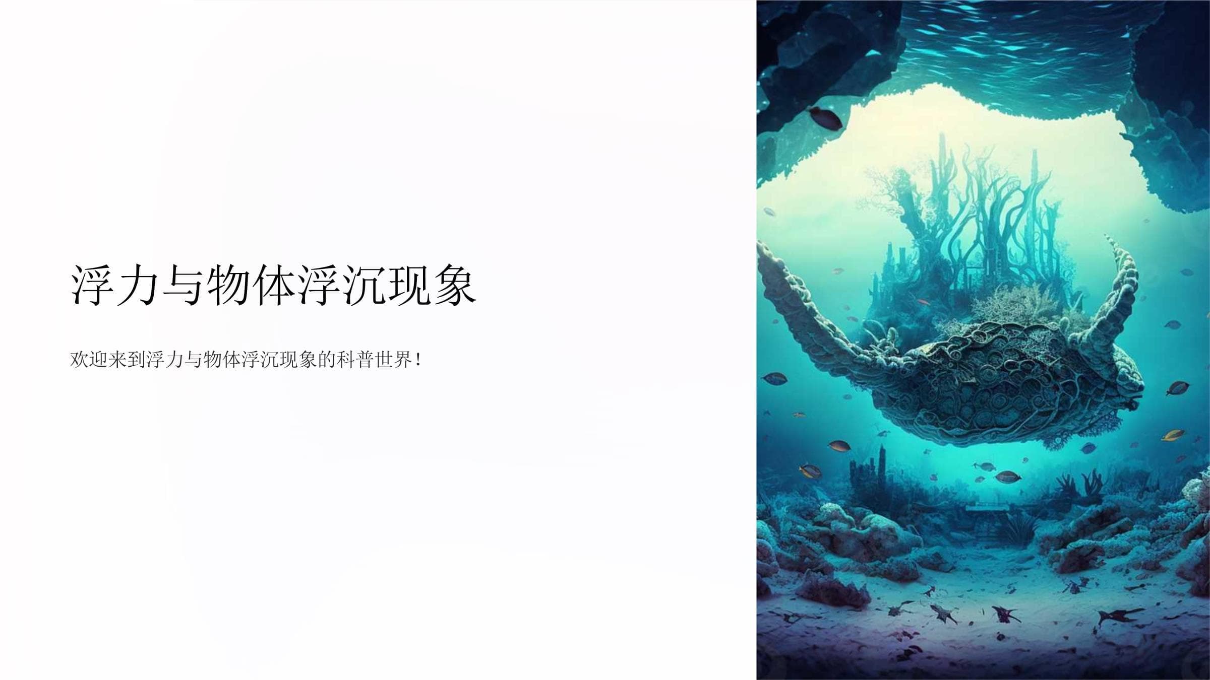 浮力与物体浮沉现象的科普课件