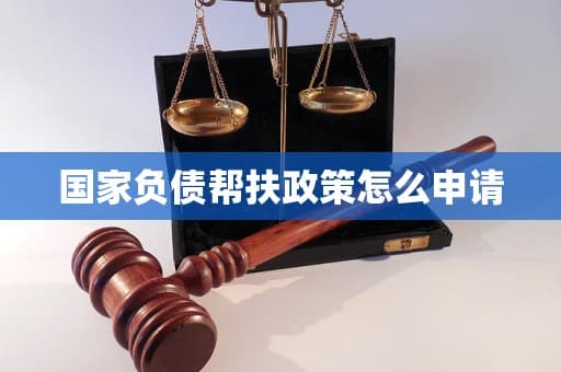 国家负债帮扶政策申请指南