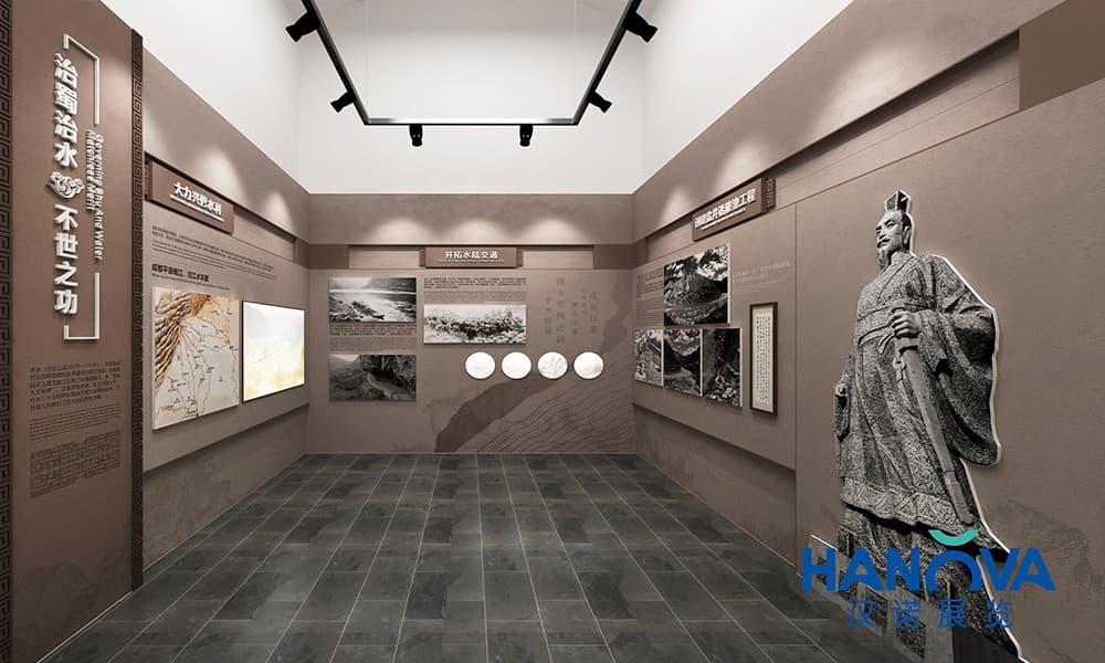 国风元素的展厅-中国风古典文化展厅设计