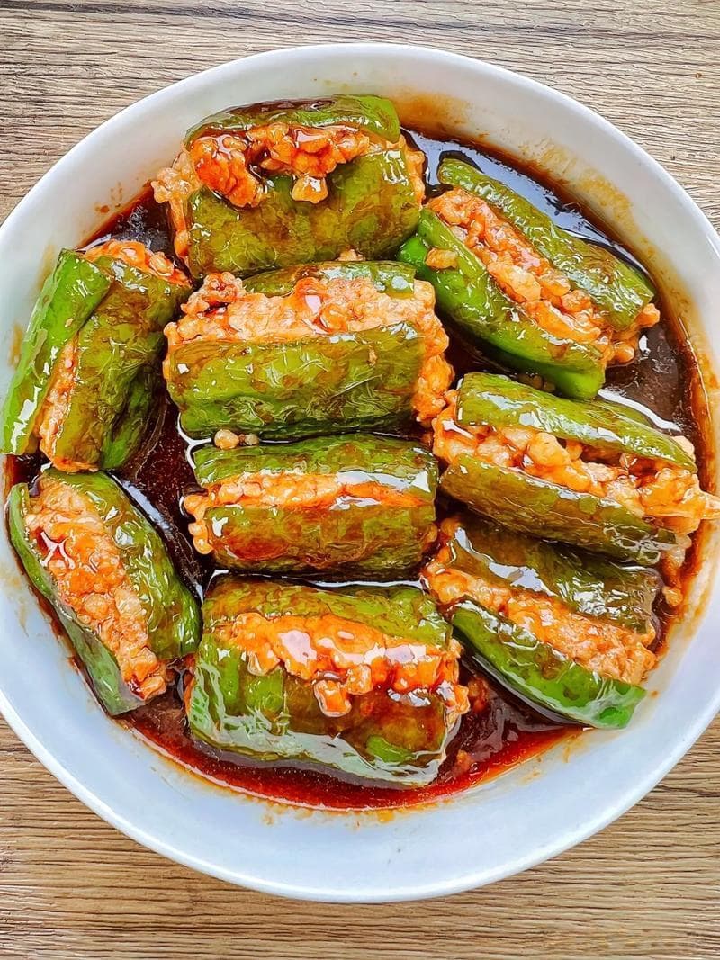 张红甫教你做青椒酿肉一口就爱上这道菜