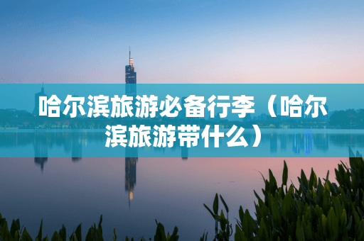 冰城哈尔滨冬季游：保暖防滑是关键，这份清单请收好