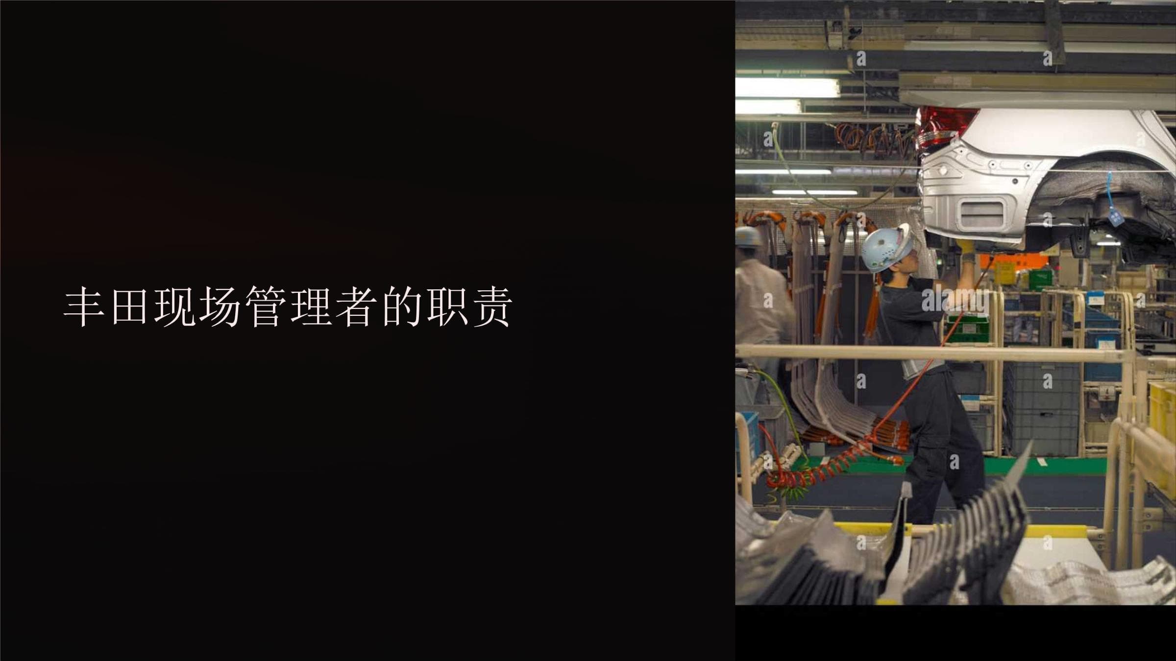 丰田公司现场管理者的职责(企业培训课件)