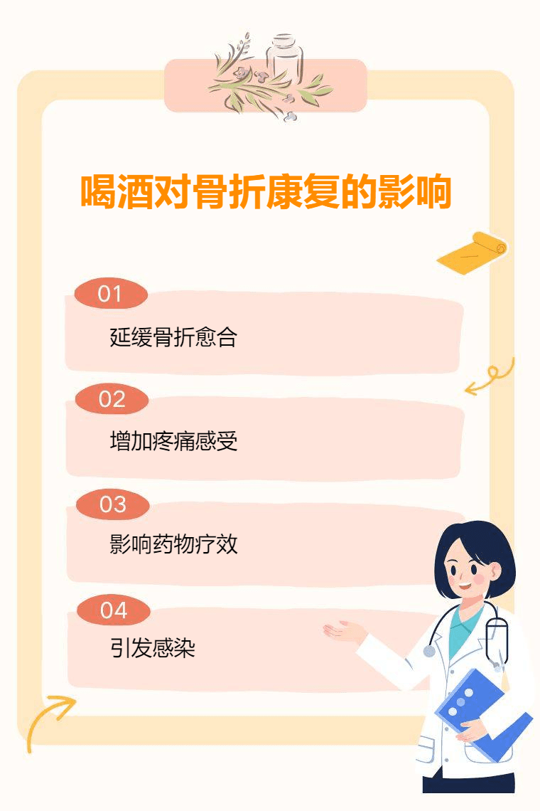 喝酒对骨折康复的影响