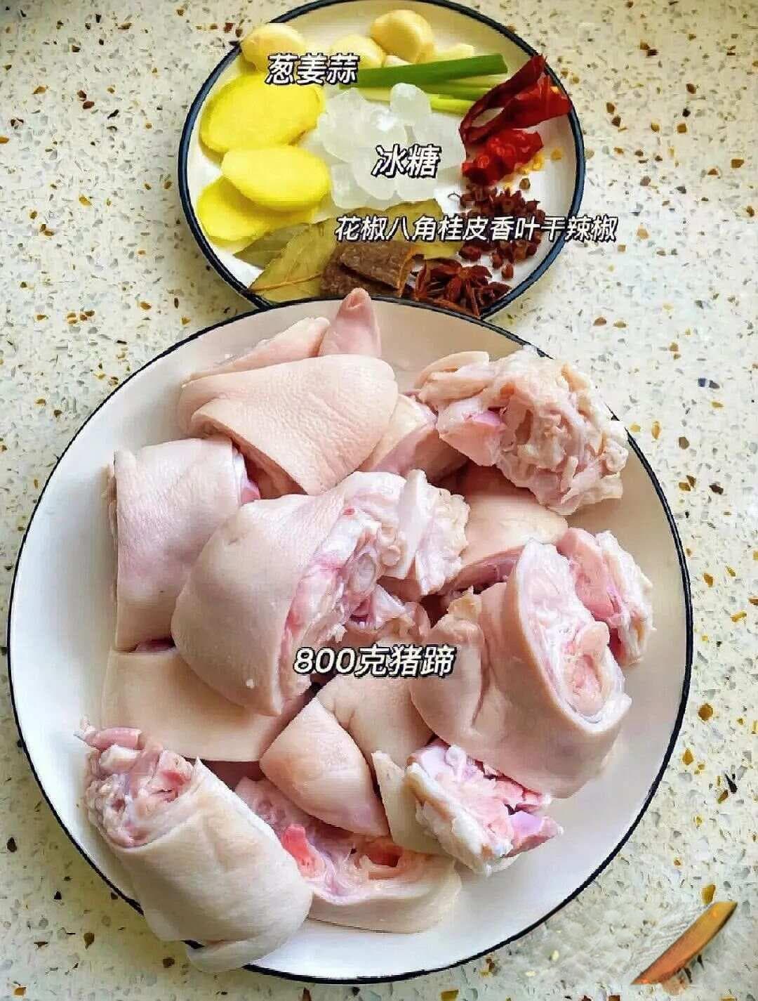 红烧猪蹄，作为中国传统美食之一