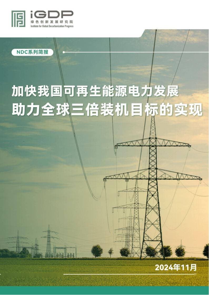 中国可再生能源电力：如何领跑全球三倍装机目标之路？