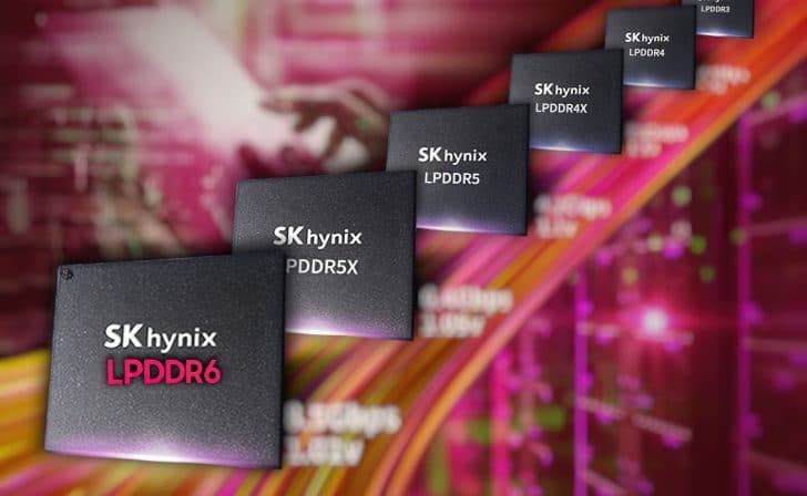 消息称LPDDR6内存规格将在今年第三季度敲定