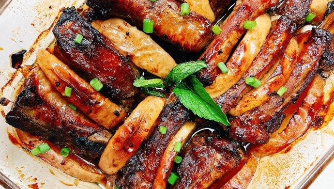 苹果烤猪排，适合露一手的年夜饭烤菜