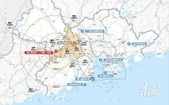 广州新机场选址佛山 大湾区“西进”关键布局