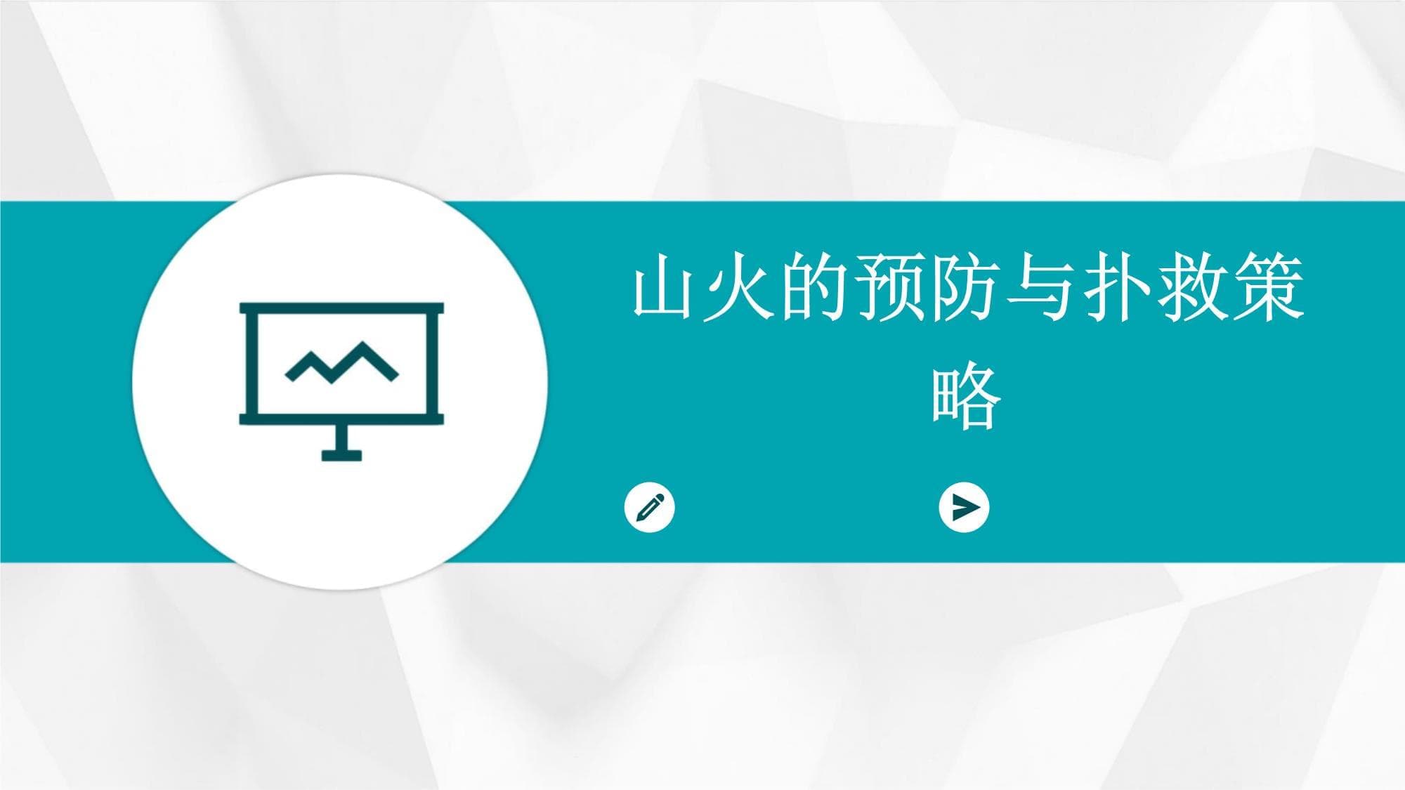 山火的预防与扑救策略