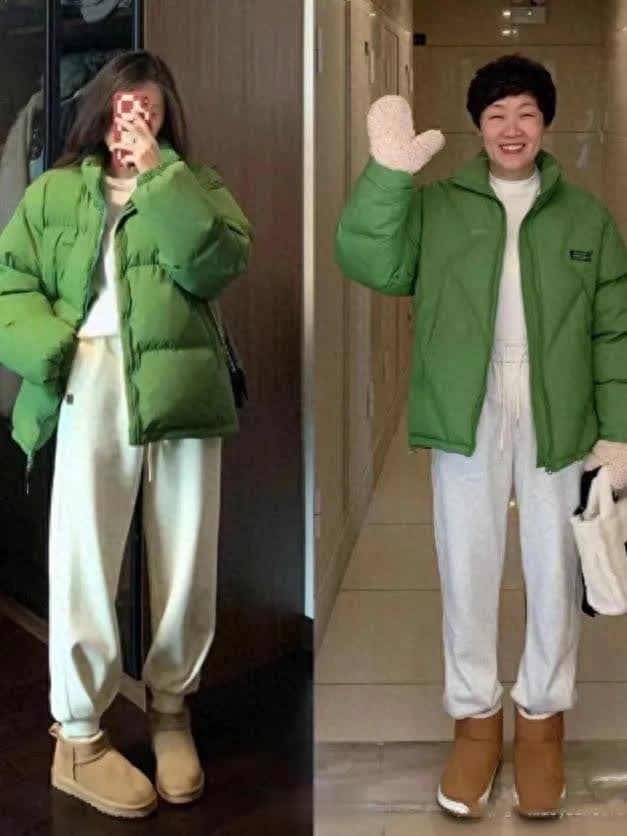 时尚无龄感：50+阿姨的羽绒服穿搭逆袭