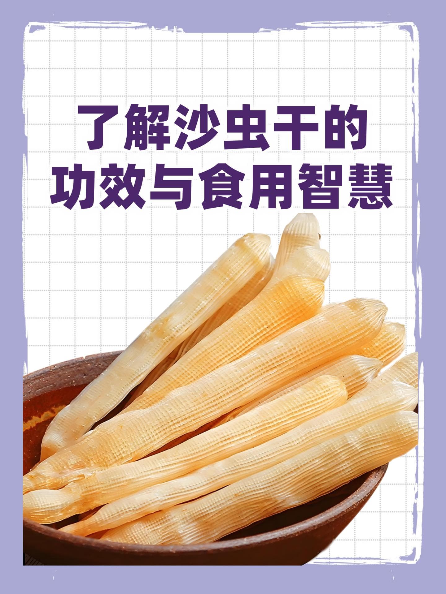 了解沙虫干的功效与食用智慧