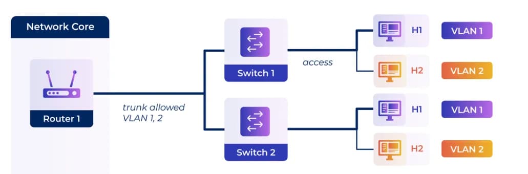 一文带你了解 VLAN 三种端口类型：Access、Trunk、Hybrid