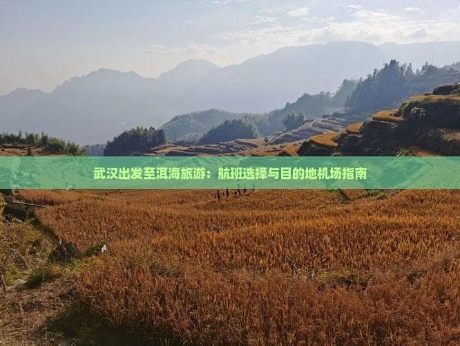武汉至大理洱海旅游指南：航班选择与行程安排