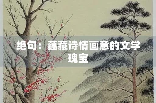 绝句：蕴藏诗情画意的文学瑰宝