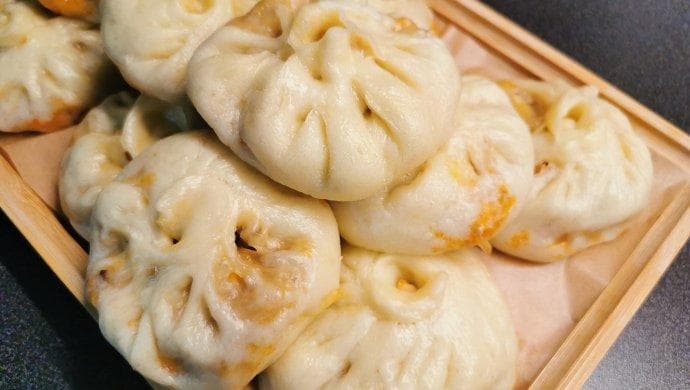 素包子：豆腐粉条儿馅的包子制作教程