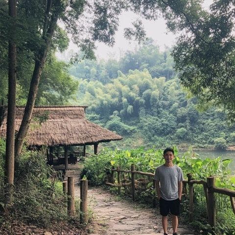 湖南新宁崀山风景区：丹崖赤壁与碧水丹崖的完美融合