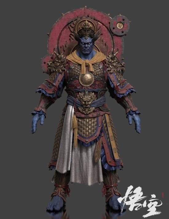《黑神话：悟空》新一批角色原画大赏：四大天王威严又帅气！