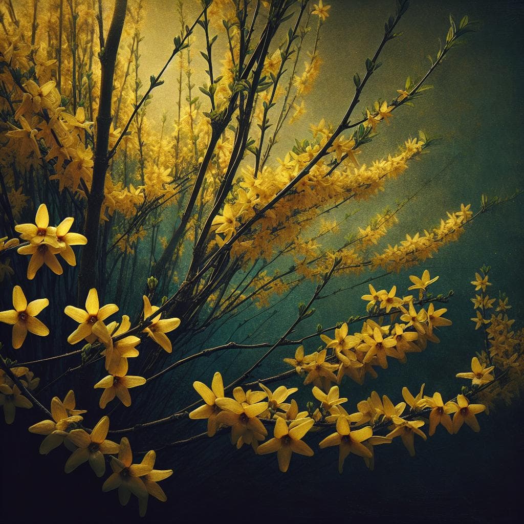连翘属（Forsythia）：春天的金黄使者