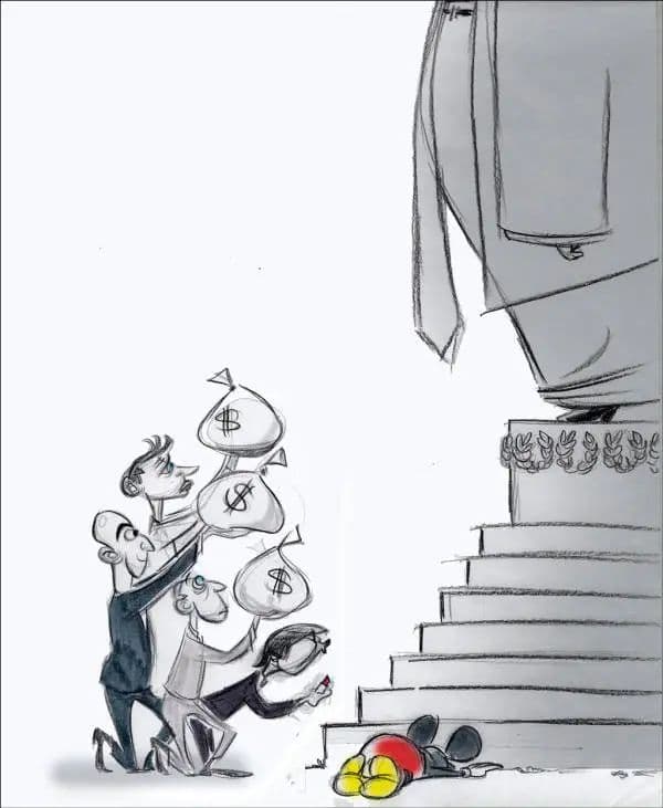 "政治懦夫"！这幅漫画被老牌美媒毙了