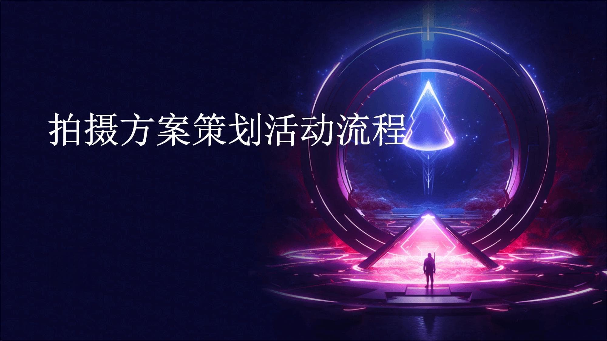 拍摄方案策划活动流程