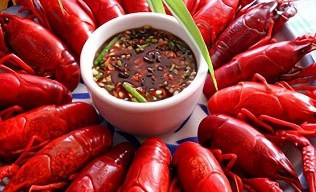 白灼小龙虾
