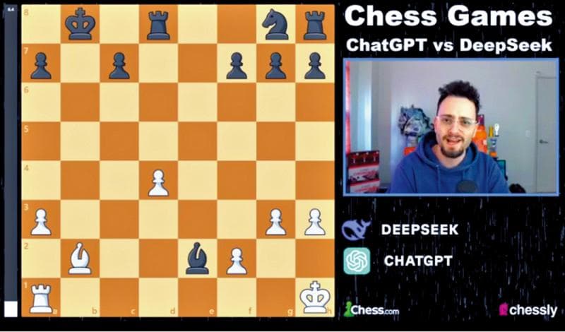 国际象棋对弈 DeepSeek靠“谋术”胜ChatGPT