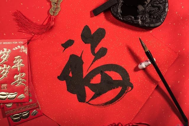 毛笔字楷书“福”字的写法，记住这四点，写一个漂亮的“福”