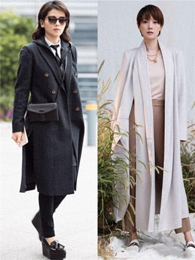 刘涛带火了一种穿法，叫“长裤+高跟鞋”，优雅又得体，谁穿谁美