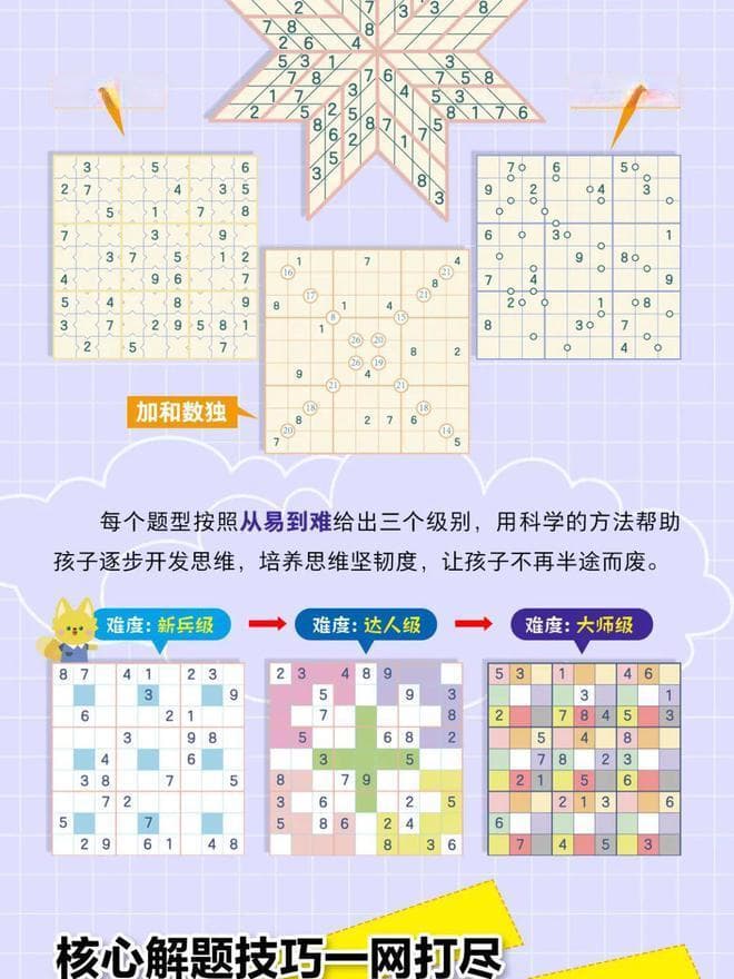 李永乐老师数独新作：200题+10节视频课，助力孩子提升逻辑思维