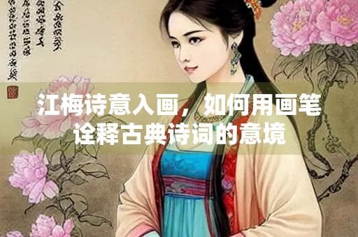 江梅诗意入画，如何用画笔诠释古典诗词的意境