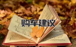 详尽购车建议：助您明智选车