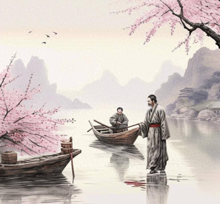 《送路六侍御入朝》：杜甫童稚情亲四十年，中间消息两茫然