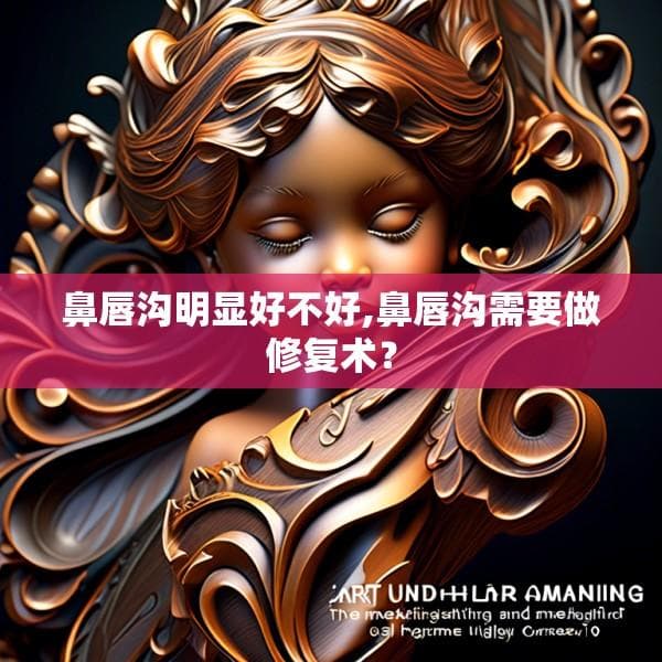 鼻唇沟明显好不好,鼻唇沟需要做修复术？