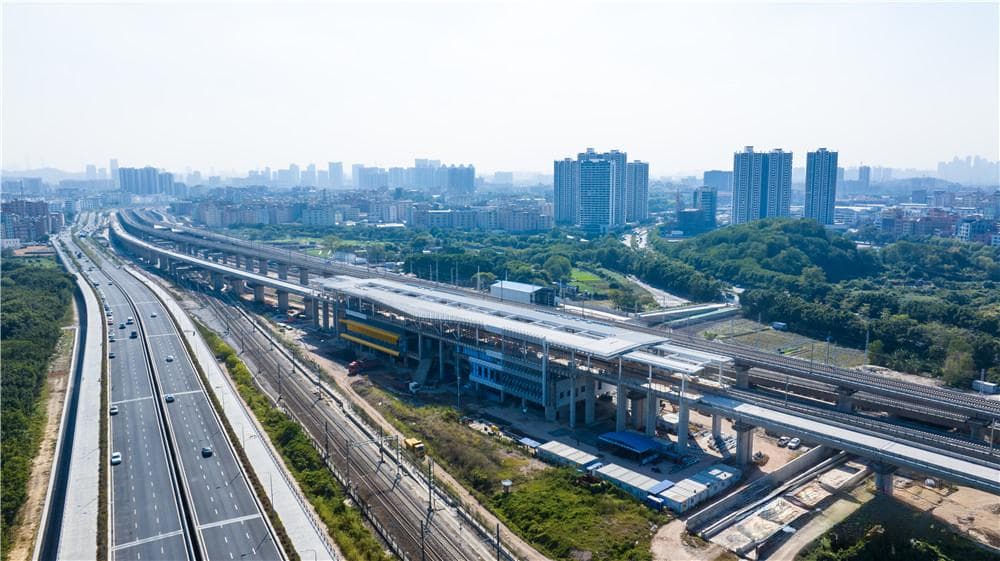 两个站点主体结构完工！广清城际南延线建设取得新进展