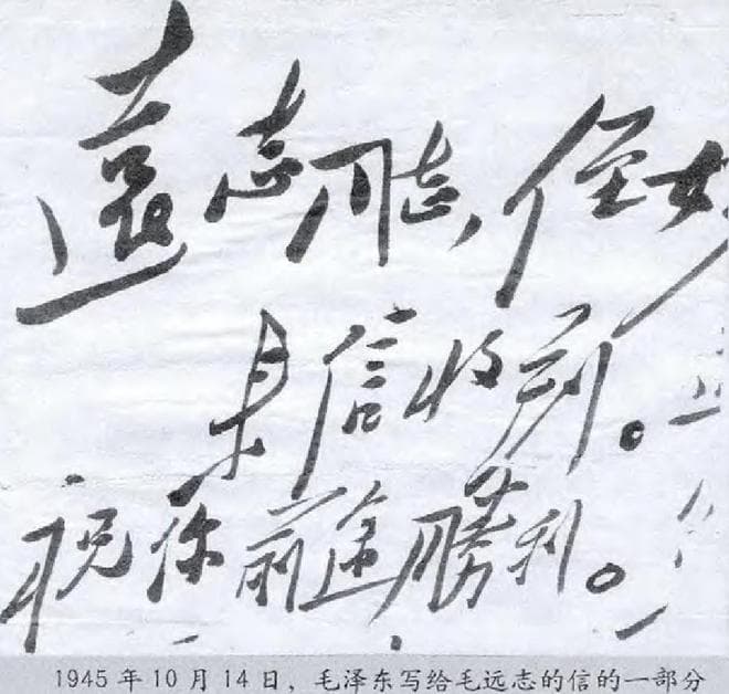 毛远志遗物现毛泽东亲笔信，半张信纸见证叔侄情