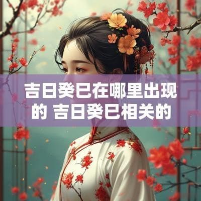 吉日癸巳的起源、文化内涵与现代应用