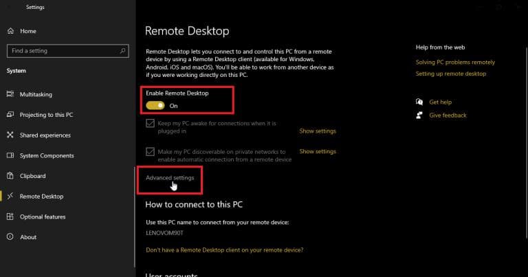 Windows10/11 自带远程桌面及远程连接完整教程