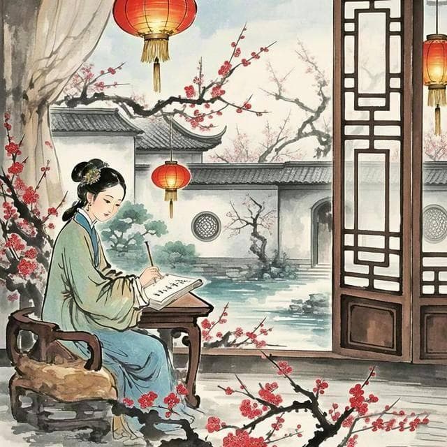 红烛、新妆、诗书：三位古代才女的元旦雅事
