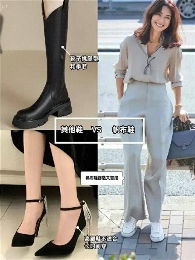这才是40岁女人该有的打扮：“帆布鞋+齐踝裤”，既减龄又舒适