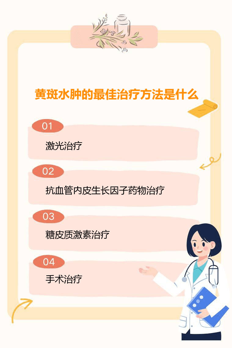 黄斑水肿的最佳治疗方法是什么