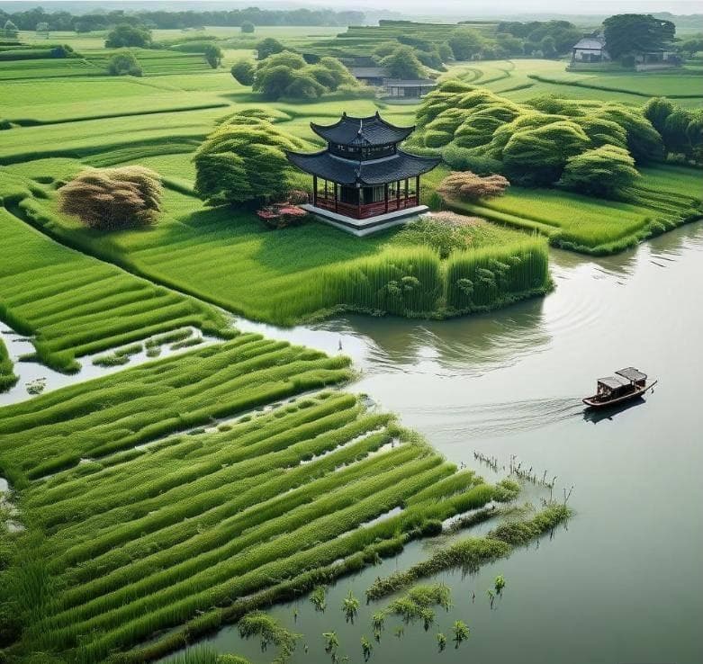 范成大《蝶恋花·春涨一篙添水面》与谷雨节气的诗意交融