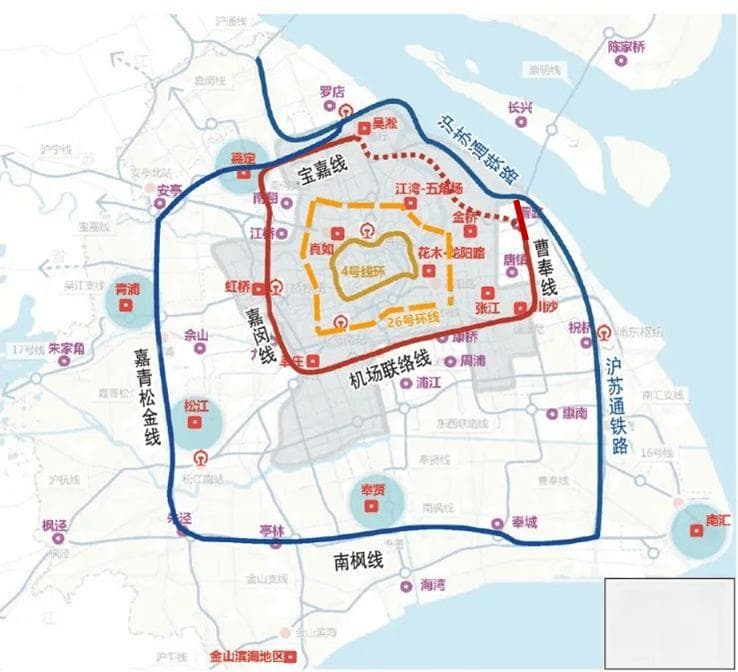 未来或将构建4条“超级地铁/市域环线”！