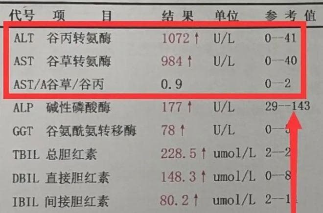 肝功能复查，这 3 个指标全都正常，说明你的肝病有好转！