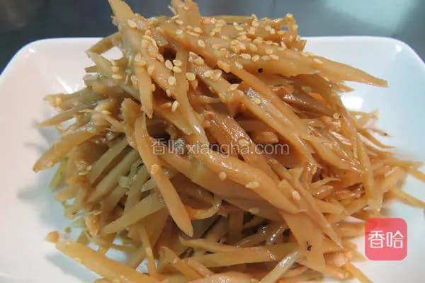 凉拌牛蒡丝